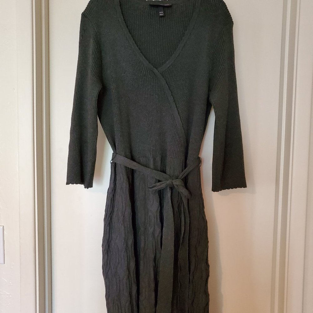 Dress - Faux Wrap Dress